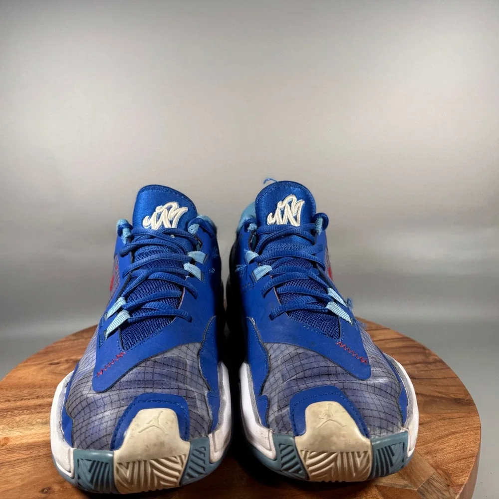 Jordan One Take 4 Game‎ Royal Basketball Shoes Men's Size 9 Blue Red Sneakers